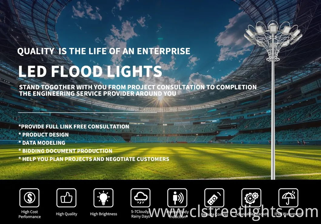 100W 200W Aluminium Alloy LED Flood Light for Football Field